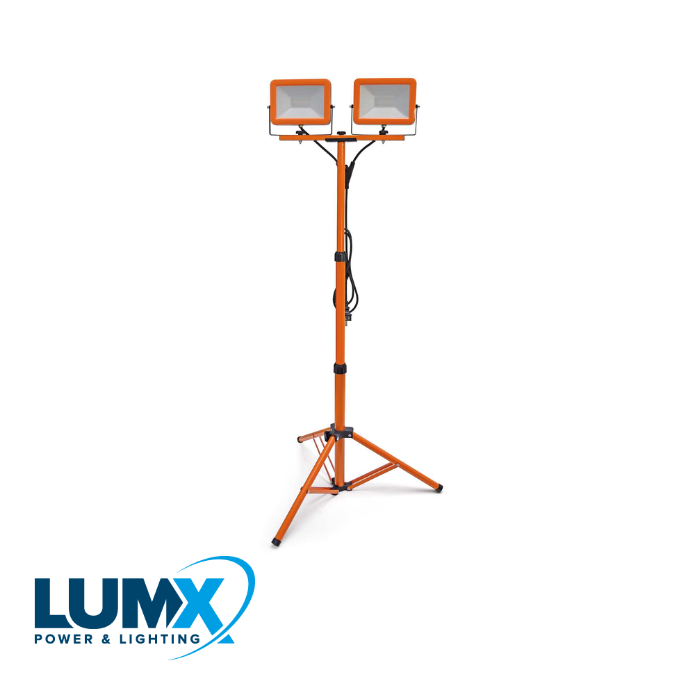 [PRO-LM36660] LED straler FT-60 op statief : 2x30W / 3 m. H07RN-F / IP65