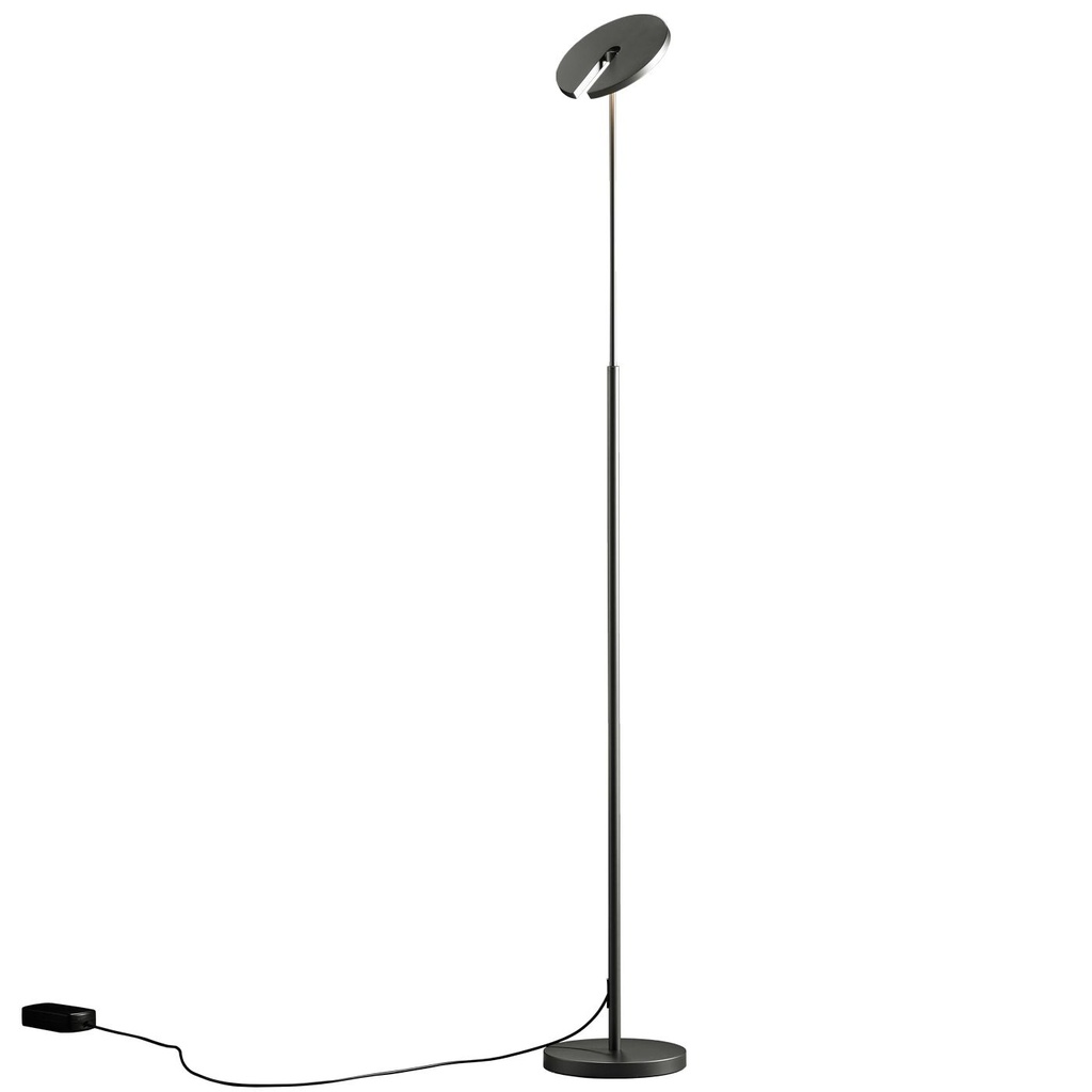 LED-Stehleuchte SUPERNOVA S Platin, mit Tastdimmer, 2600 Lumen, 2700 Kelvin, CRI >90