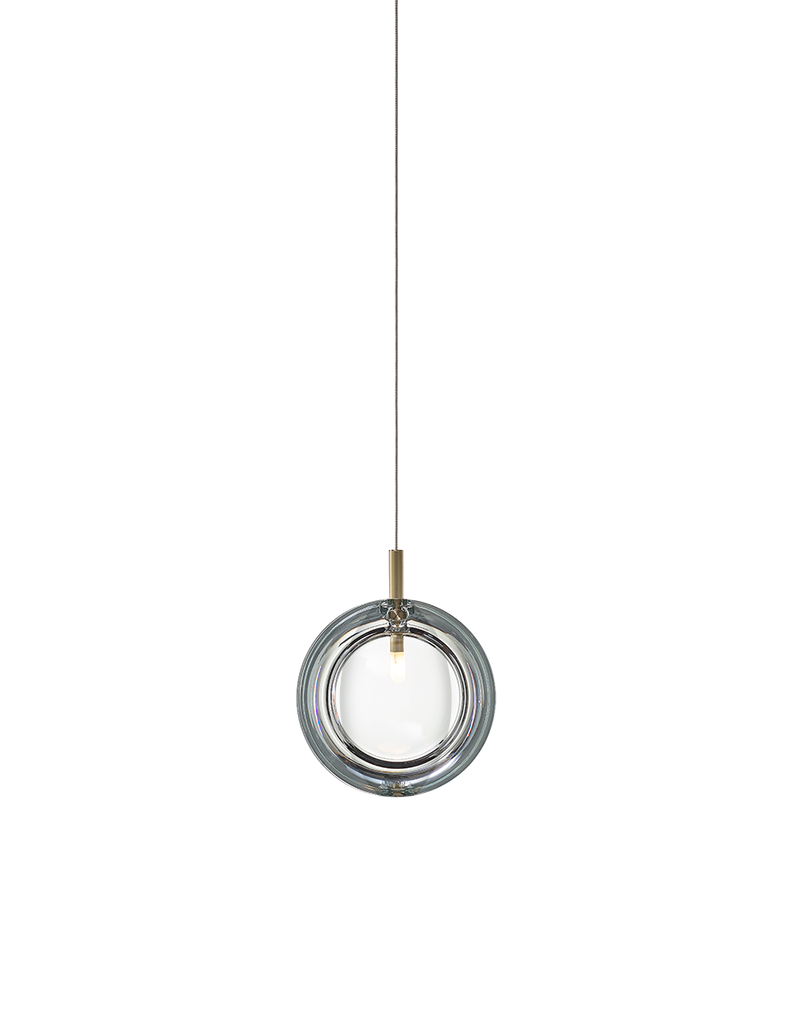 LENS pendant light without canopy (suitable for bomma constellation and multiple canopies), clear gl