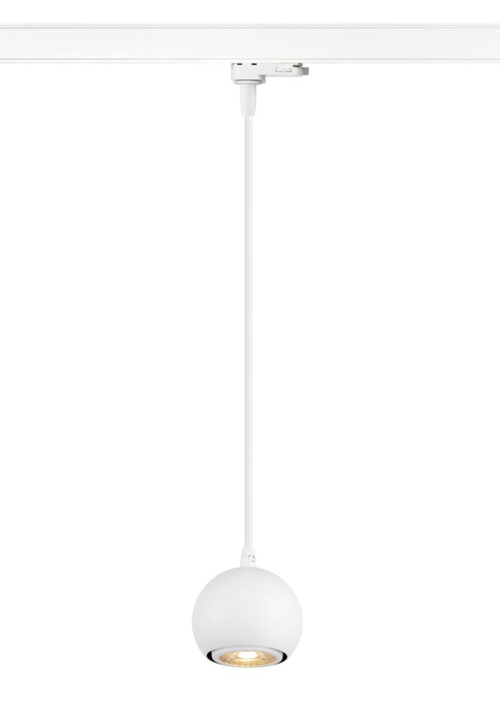 [SLV-1008171] LIGHT EYE® 90, 3~ pendelarmatuur, GU10, pendellengte 150cm, 1x max. 6W, matwit