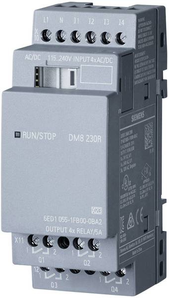 LOGO! DM8 230R expansion module, PS/I/O: