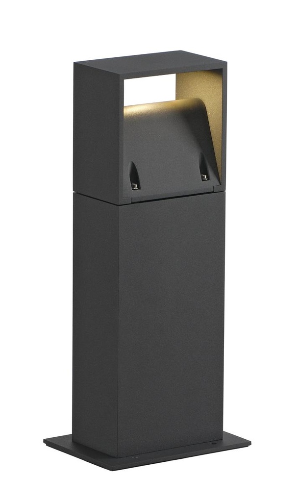 LOGS 40, outdoor staanlamp, LED, 3000K, IP65, hoekig, antraciet, L/B/H 13/8/39,5 cm, 8W