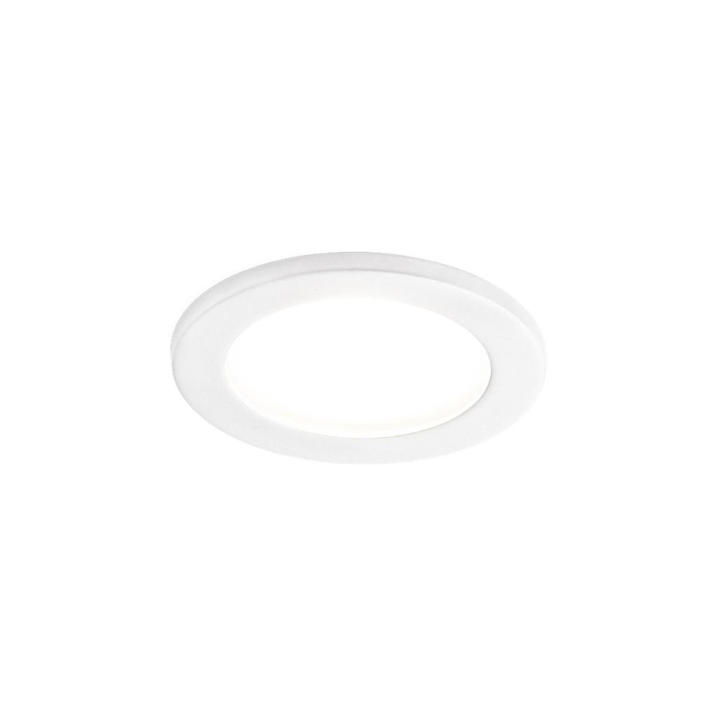 [WND-114820W0] LUNA ROUND IP44 CEILING REC 1.0 PAR16 W