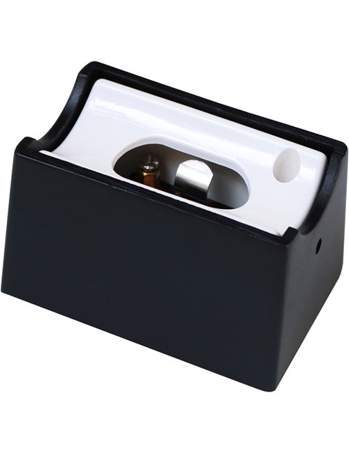 Lamp holder S14d metal housing black