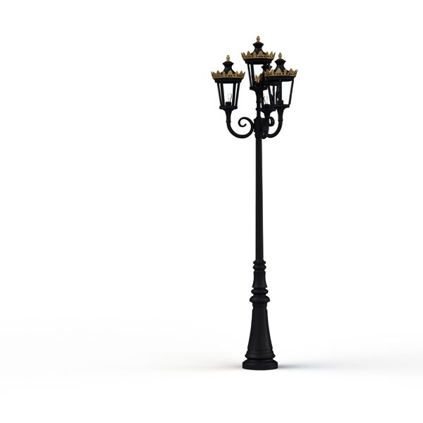 [RGP-133021000] Lampadaire Louvre N°11 E27 Noir foncé 000