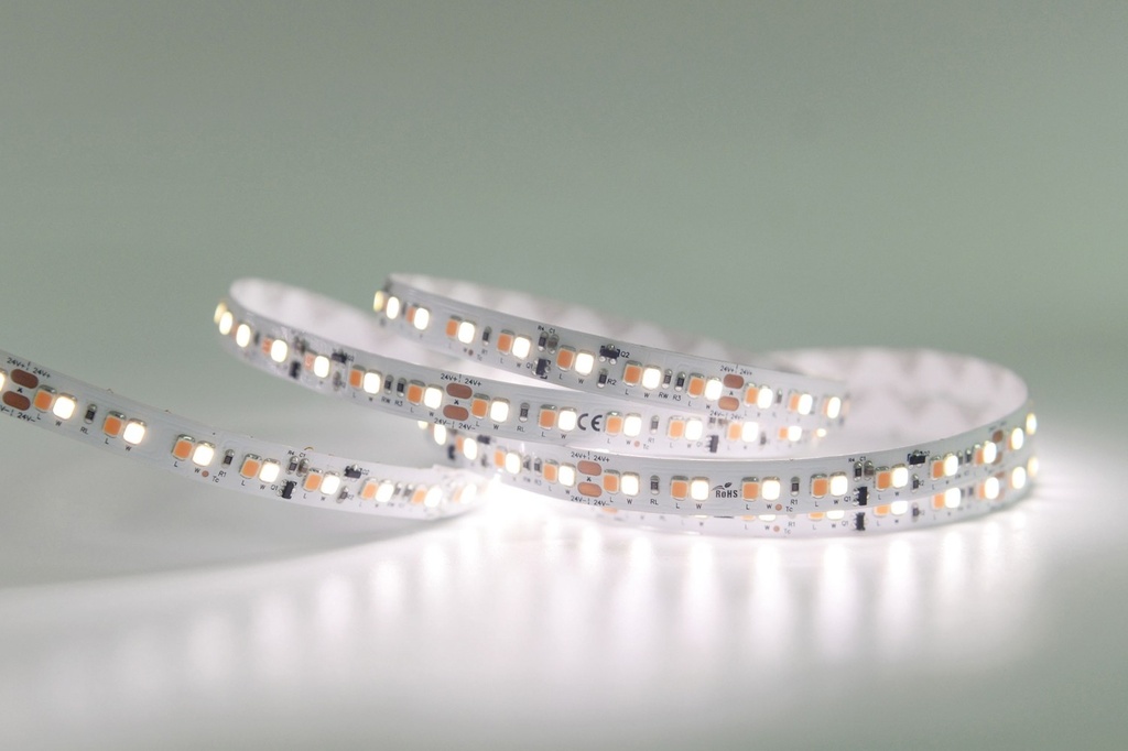 Ledstrip 2-wire DIM-TO-WARM 10,7W/m 24Vdc 5m IP33 - 1900K/3000K - Adhesive tape