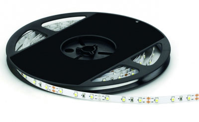 Ledstrip single color 4,8W/m 12Vdc 5m IP33 Adhesive tape 6000K