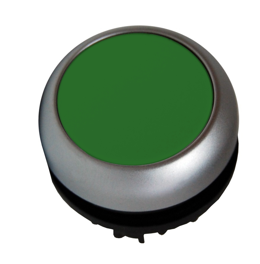 [SCH-MM216927] M22 Drukknop verlicht vlak verend groen