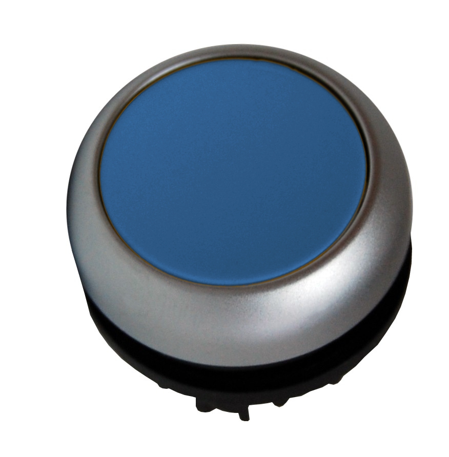 [SCH-MM216600] M22 Drukknop vlak verend blauw