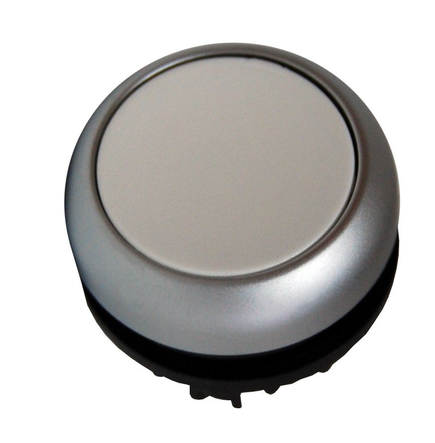 [SCH-MM216592] M22 Drukknop vlak verend wit