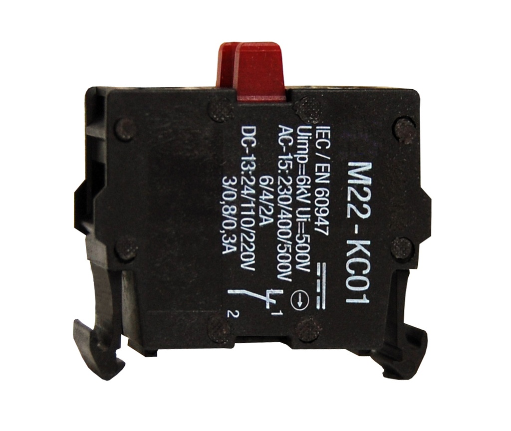 [SCH-MM216382] M22 Schakelelement bodemmontage 1x NG-contact