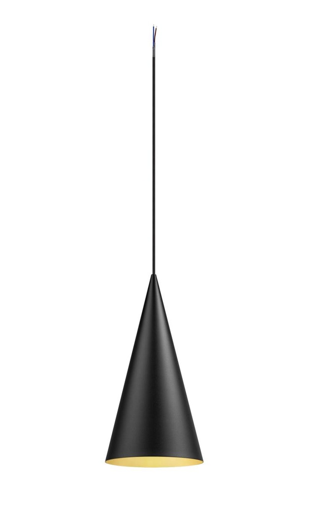 [SLV-1008502] MAGICO 20, pendelarmatuur, E27, pendellengte 180cm, 1x max. 10W, matzwart/goud