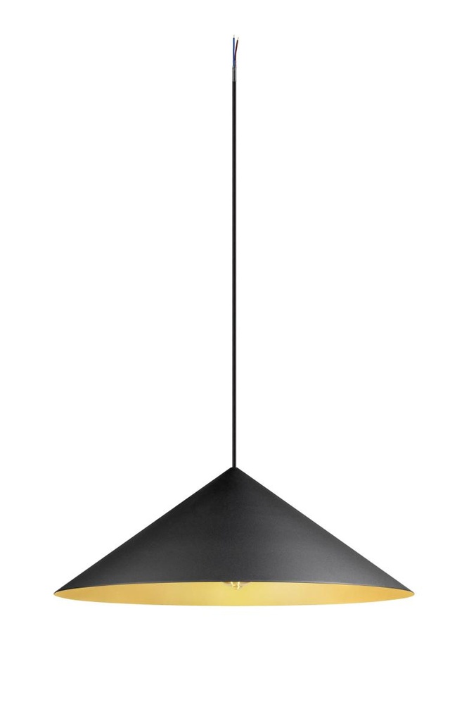 MAGICO 55, pendelarmatuur, E27, pendellengte 180cm, 1x max. 10W, matzwart/goud