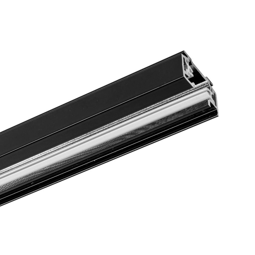 MARY 1F rail - Track 2 meter voor 1 circuit mat zwart