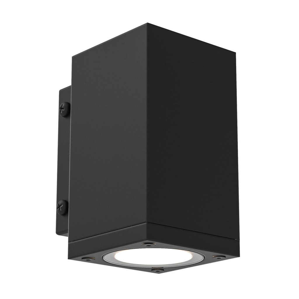 MAURO opbouw wandlicht - down zwart textuur