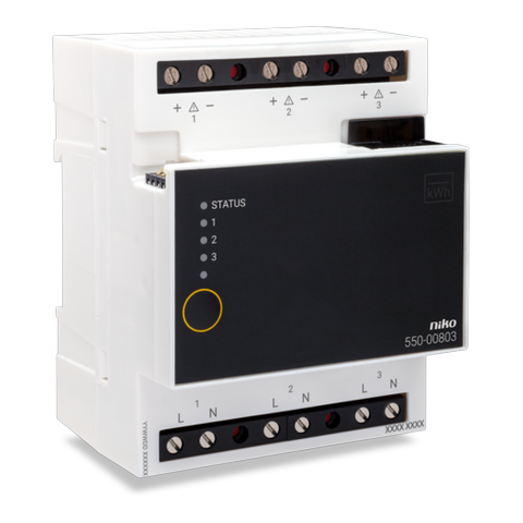 [NIK-550-00803] MEETMODULE ELEKTRICITEIT, 3 KANALEN, VOOR NIKO HOME CONTROL