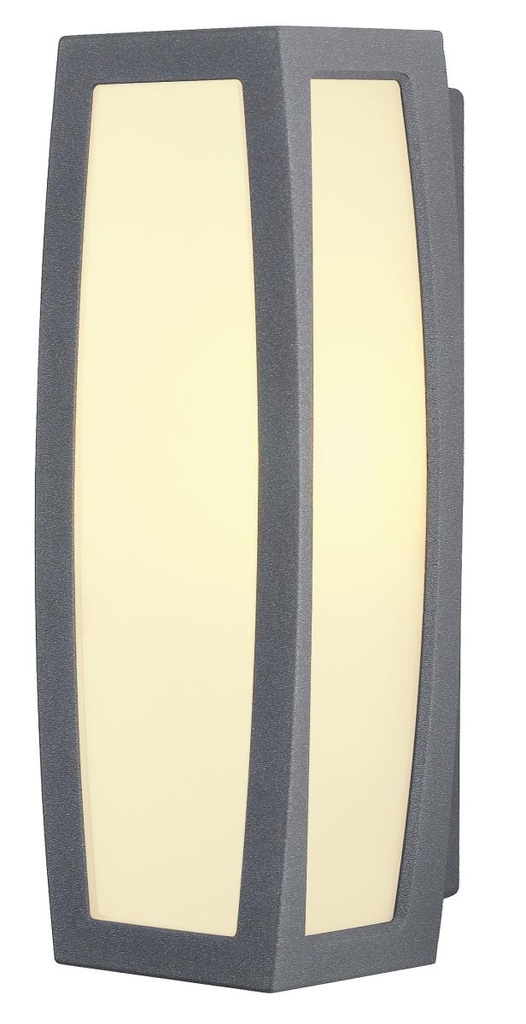 MERIDIAN BOX, outdoor wandarmatuur, TC-(D,H,T,Q)SE, antraciet, max. 20W, met sensor