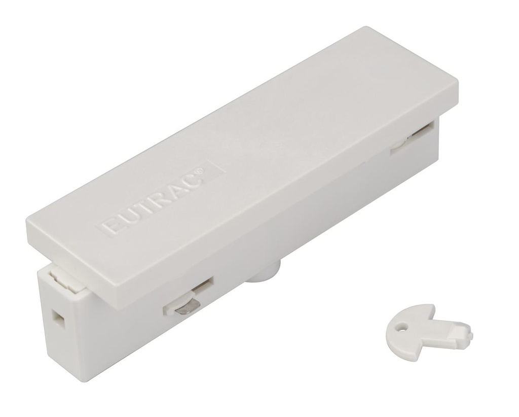 MIDDENVOEDING, voor EUTRAC 3-fase 230V opbouwrail, wit