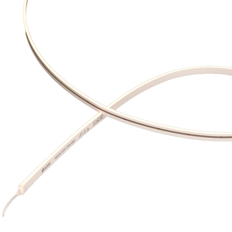 MINI NEON FLEX 3x6mm 3000K RA>90 24V TYP 7.2W/M IP54 - 235lm Rol: 5m
