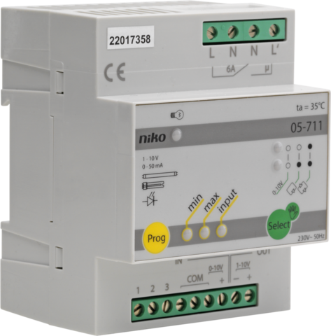 [NIK-05-711] MODULAIRE DIMMER VOOR ELEKTRONISCHE VOORSCHAKELAPPARATUUR