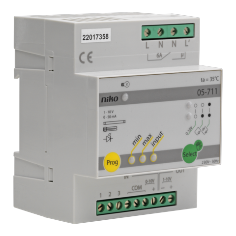 [NIK-05-711] MODULAIRE DIMMER VOOR ELEKTRONISCHE VOORSCHAKELAPPARATUUR