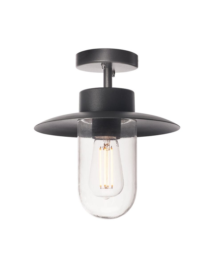 MOLAT, outdoor plafondarmatuur, E27, antraciet, max. 60W, IP44