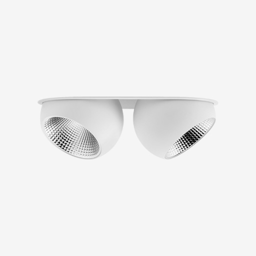 Marbul Recessed Adjustable 115 2x LED 2700K DE White Structure