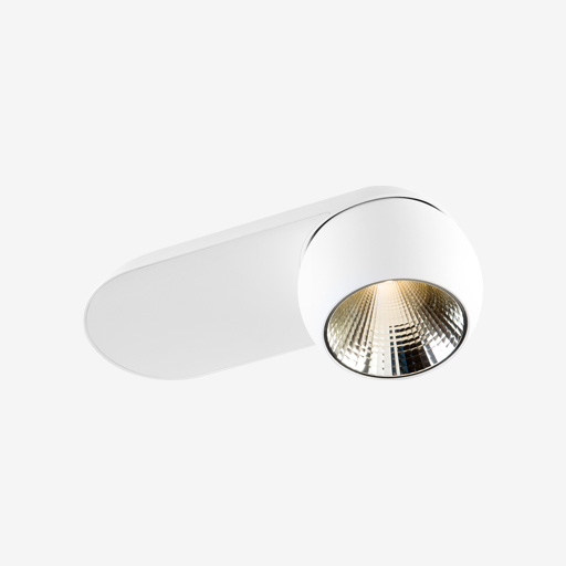 Marbul Surface Adjustable 109 1x LED 2700K Trailing Edge DI White Structure