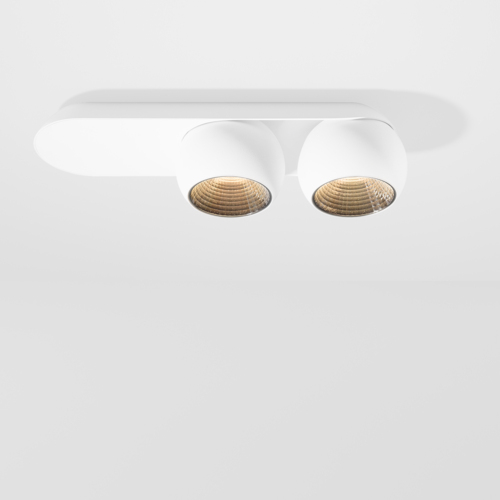 Marbul Surface Adjustable 109 2x LED 2700K Trailing Edge DI White Structure