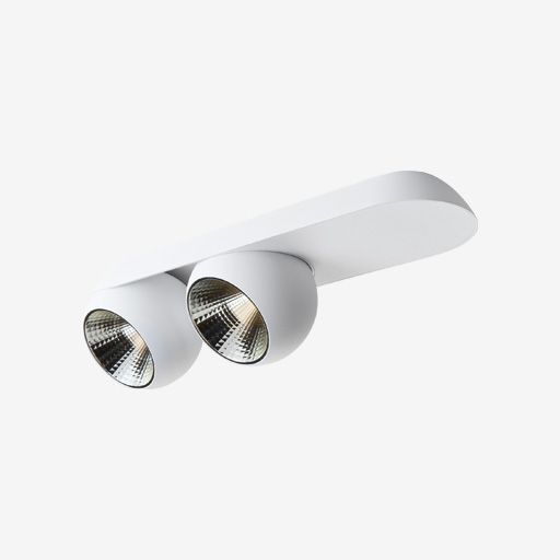 Marbul Surface Adjustable 109 2x LED 2700K Trailing Edge DI White Structure