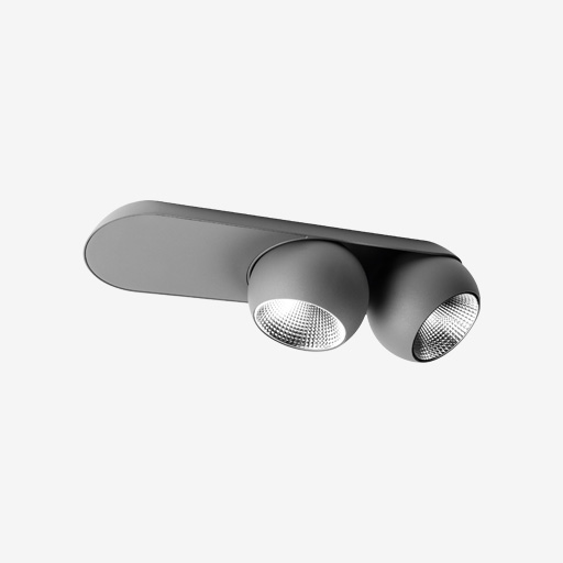 [MDL-11501376] Marbul Surface Adjustable 109 2x LED 3000K Trailing Edge DI Donkey Grey Structure
