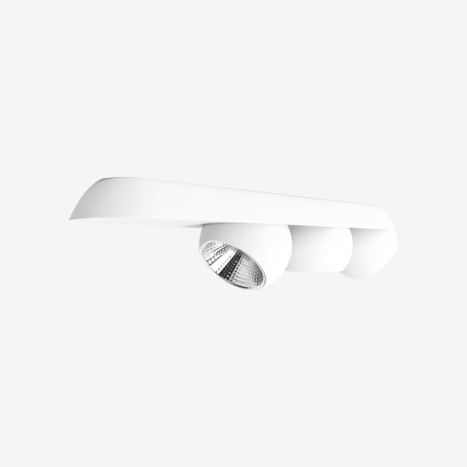 Marbul Surface Adjustable 109 3x LED 2700K Trailing Edge DI White Structure