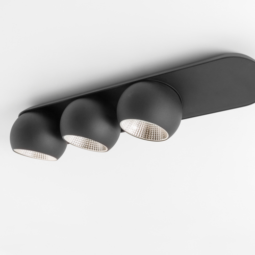 Marbul Surface Adjustable 109 3x LED 3000K Trailing Edge DI Black Structure