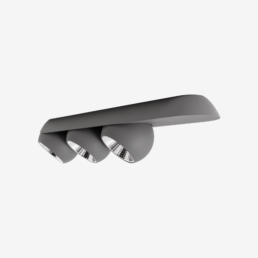[MDL-11502376] Marbul Surface Adjustable 109 3x LED 3000K Trailing Edge DI Donkey Grey Structure
