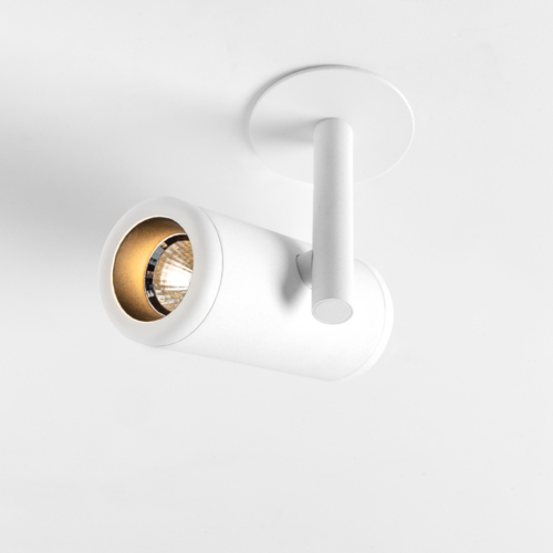 Medard Semi-Recessed Adjustable 42 1x LED 2700K Flood DE White Structure