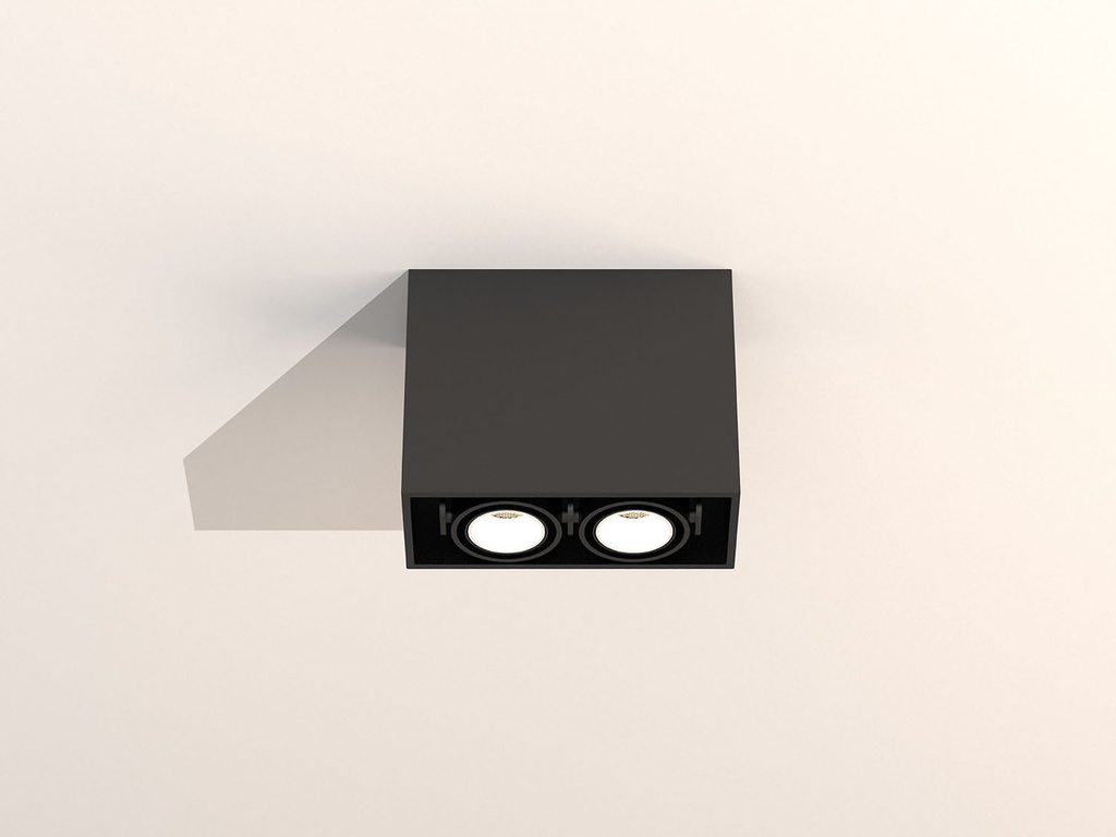 Micro Tommy 2 Ceiling 230V 2700K Mains Dimmable Textured Black