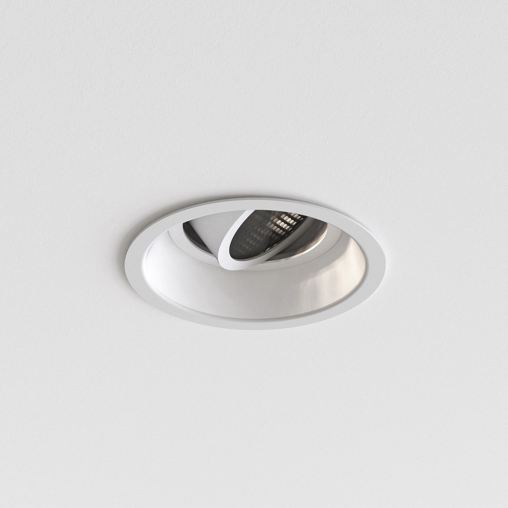 [AST-1249040] Minima Slimline Round Adjustable Fire-Rated Matt White