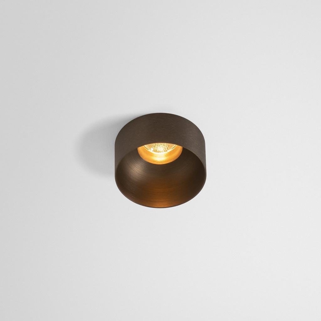 Minude Out Recessed 49 23 1x IP54 LED 2700K Medium DE Bronze Brushed Anodised