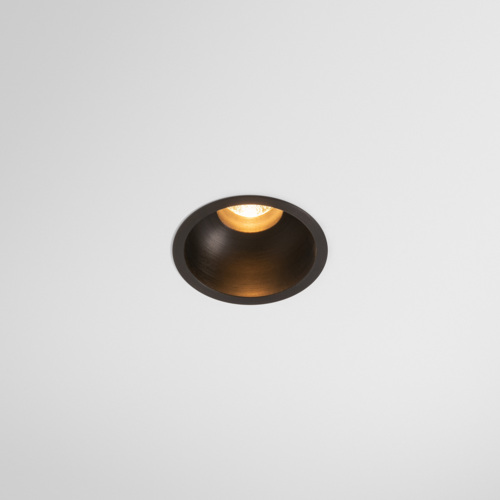 Minude Recessed 56 1x IP54 LED 2700K Medium DE Black Brushed Anodised
