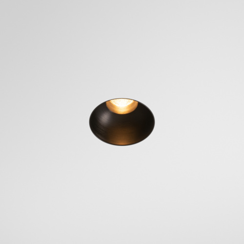 Minude Recessed Trimless 49 1x IP54 LED 2700K Medium DE Black Brushed Anodised
