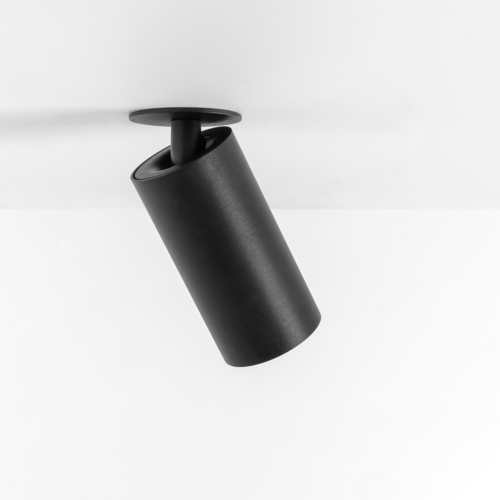[MDL-11461081] Minude Semi-Recessed Adjustable 45 1x LED 2700K Medium DE Black Brushed Anodised