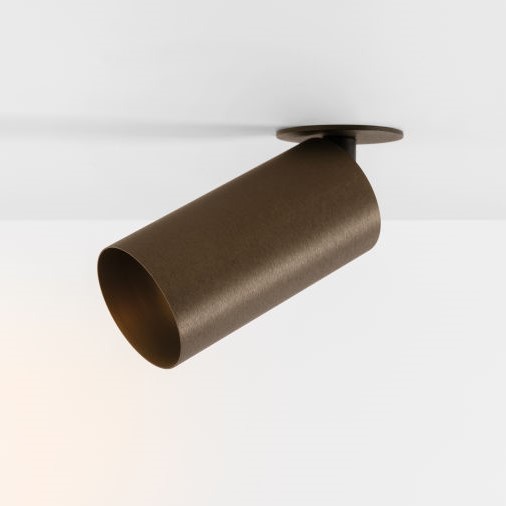 Minude Semi-Recessed Adjustable 45 1x LED 2700K Medium DE Bronze Brushed Anodised