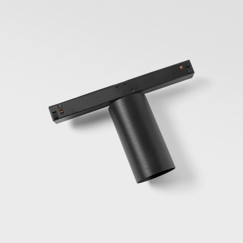 Minude Track 48V Adjustable 45 1x LED 2700K Medium 1-10V Black Brushed Anodised