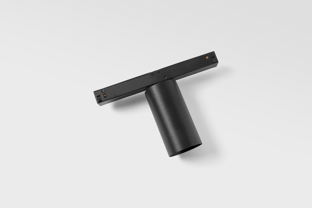 Minude Track 48V Adjustable 45 1x LED 2700K Medium DALI Black Brushed Anodised