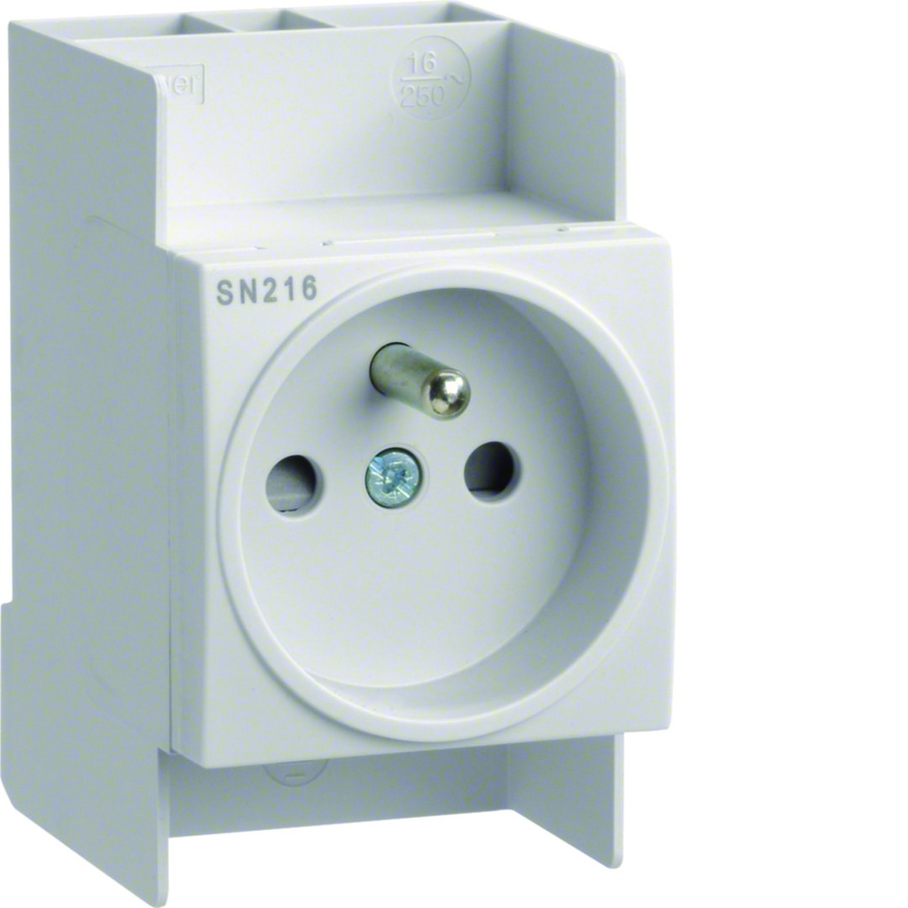 [HAG-SN216] Modulair stopcontact 2P+A 2½ MOD.