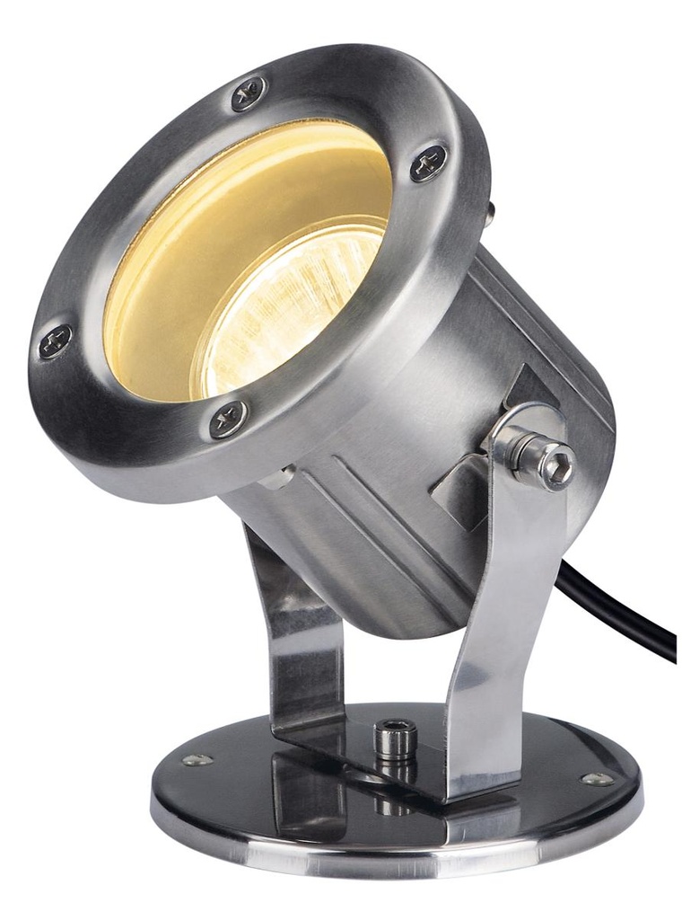 NAUTILUS, outdoor spot, QPAR51, roestvrij staal, max. 35W, incl. kabel van 1,5 m
