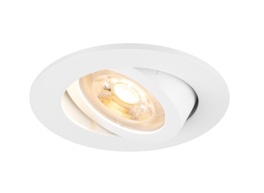 NEW TRIA® 68, plafondinbouwarmatuur, rond, max. 10W GU10, wit