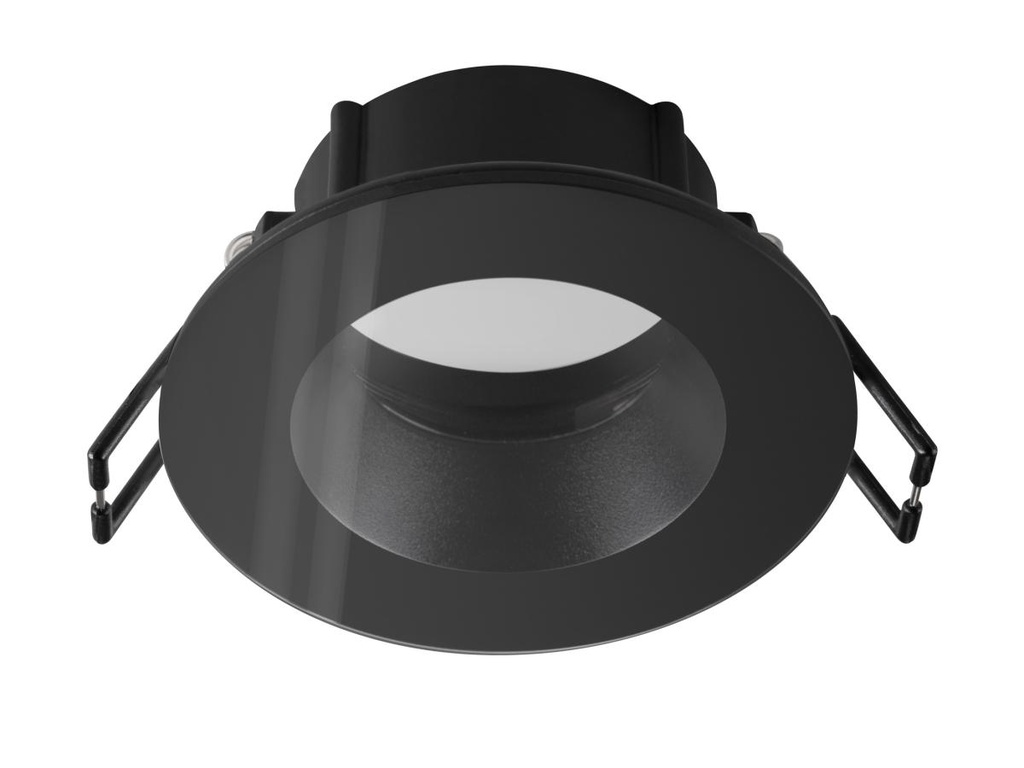 NEW TRIA® 68, ring voor plafondinbouw, D: 8.3 H: 3.55 cm, IP 65, incl. glas, zwart