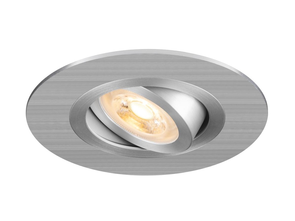 NEW TRIA® 75 XL, plafondinbouwarmatuur, rond, max. 10W GU10, aluminium