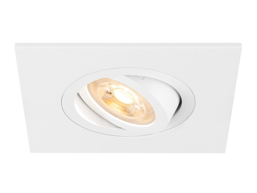 NEW TRIA® 75 XL, plafondinbouwarmatuur, vierkant, max. 10W GU10, wit